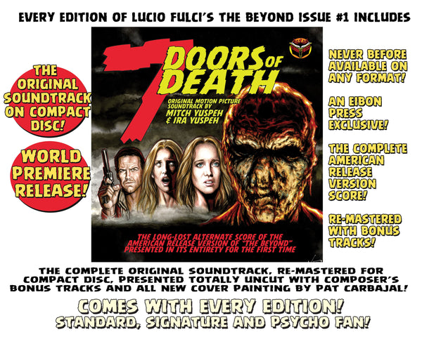 The Beyond Issue #1 Psycho Fan Set! 3 Comics With 2 Variant Covers! 2 Soundtrack CD's, plus a T-Shirt, Enamel Pin and MUCH MORE -  Only 100 Copies!