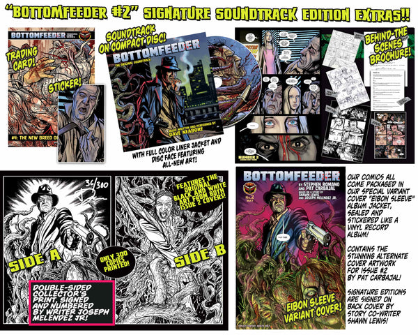 Bottomfeeder #2 Psycho Fan Three Comic Personalized Set - Only 100 Copies! ALMOST GONE!