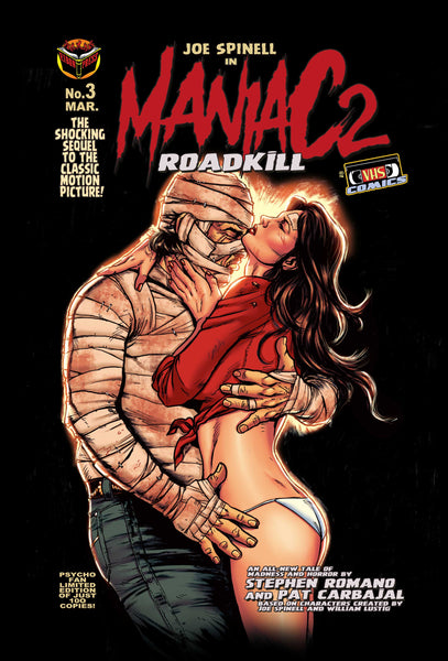 Maniac 2: ROADKILL ISSUE #3 Psycho Fan Set! 6 Books! 2 Posters! Enamel Pin! Magnet and TONS MORE!
