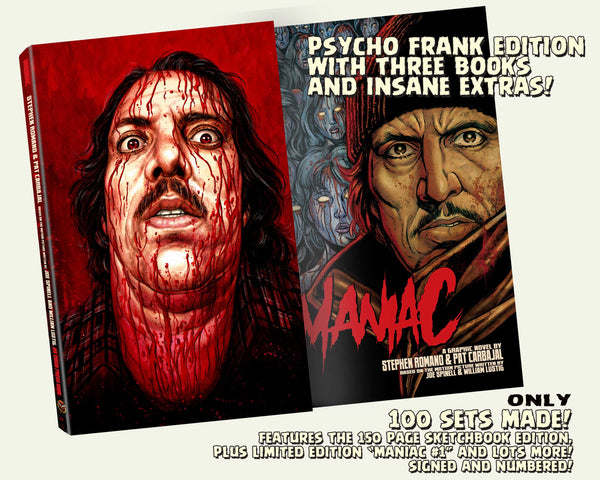 The Maniac Collection: Psycho Frank Edition! 3 Books! 3 Posters! 6 Prints! 1 Enamel Pin! Only 100 Sets Available!