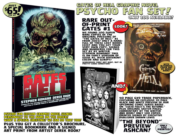 Gates Of Hell Trade Paper Back Collection PSYCHO EDITON! 3 RARE Books! Only 100 Available!