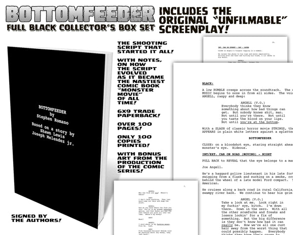 Bottomfeeder FULL BLACK Psycho Edition! Full Black Box Set Signed And Numbered With 30 Amazing Collectible Pieces!