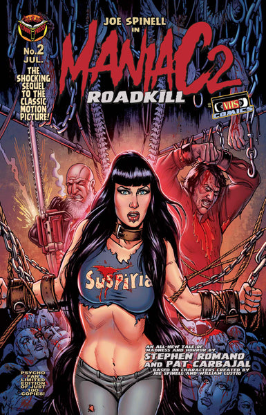 Maniac 2: ROADKILL ISSUE #2 Psycho Fan Set! 4 Books! Variant Covers! Script Book! 11 x 17 Poster! Art Print Sets! MORE! Only 100 Sets!