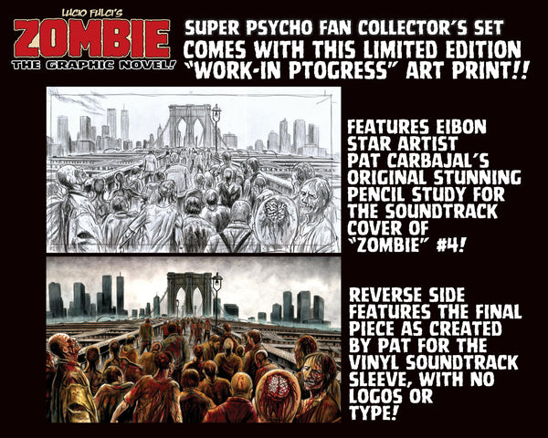 Zombie Graphic Novel Hardback Psycho Fan Set! Signed & Numbered - Sold Out!