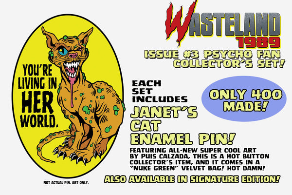 Wasteland 1989 Issue #3 Signature Edition! With Soundtrack CD, Die-Cut Sticker, Enamel Pin and MORE - Only 300 Copies!