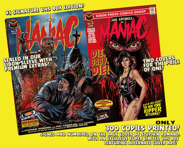 Maniac Issue #3: Signed VHS Box Edition - Only 300 Copies!