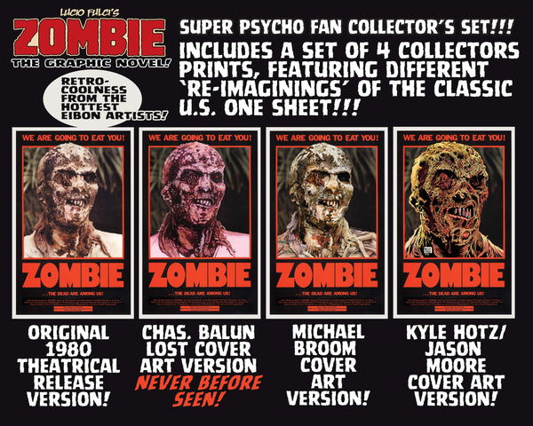 Zombie Graphic Novel Hardback Psycho Fan Set! Signed & Numbered - Sold Out!