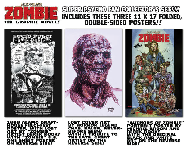 Zombie Graphic Novel Hardback Psycho Fan Set! Signed & Numbered - Sold Out!
