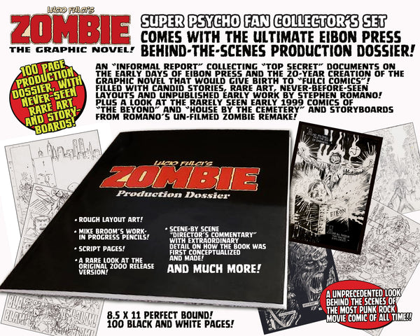 Zombie Graphic Novel Hardback Psycho Fan Set! Signed & Numbered - Sold Out!