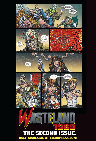 Wasteland 1989 Issue #2 Psycho Edition! 3 Comics including Script Book Ashcan and MUCH MORE - Only 100 Copies!