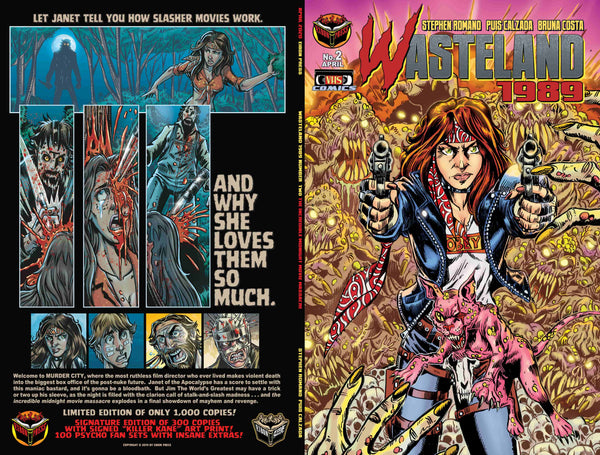 Wasteland 1989 Issue #2 Psycho Edition! 3 Comics including Script Book Ashcan and MUCH MORE - Only 100 Copies!