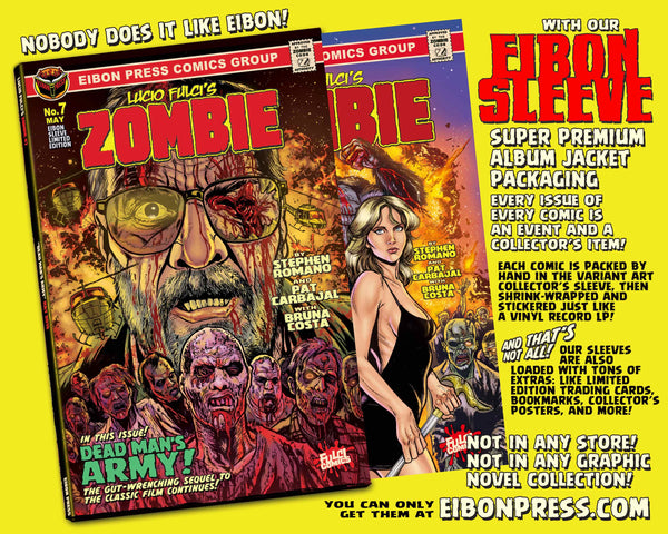 Zombie Issue #7 Signature Sleeved Edition! Exclusive Trading Card & Sticker- Only 300 Copies!