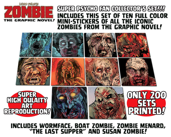 Zombie Graphic Novel Hardback Psycho Fan Set! Signed & Numbered - Sold Out!