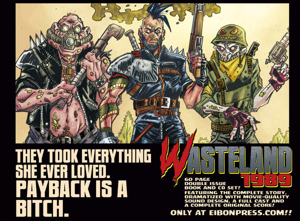 Wasteland 1989 Issue #1 Signature Edition! Includes Soundtrack CD, Signed VHS Box and 2 Exclusive Trading Cards! - Only 300 Copes!