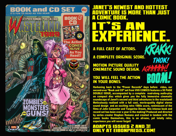 Wasteland 1989 Issue #3 Standard Edition! With Soundtrack CD And Exclusive Trading Card - Only 500 Copies!