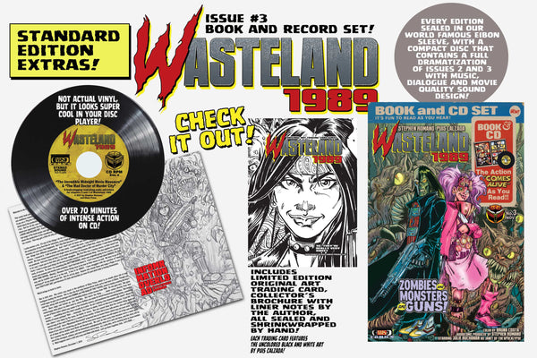 Wasteland 1989 Issue #3 Standard Edition! With Soundtrack CD And Exclusive Trading Card - Only 500 Copies!