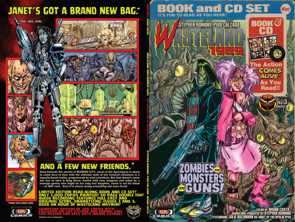 Wasteland 1989 Issue #3 Standard Edition! With Soundtrack CD And Exclusive Trading Card - Only 500 Copies!