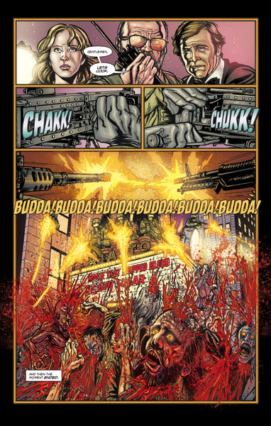 LUCIO FULCI'S ZOMBIE ISSUE #5: Zombie vs Shark Flash Back Poster Edition! - SIGNED