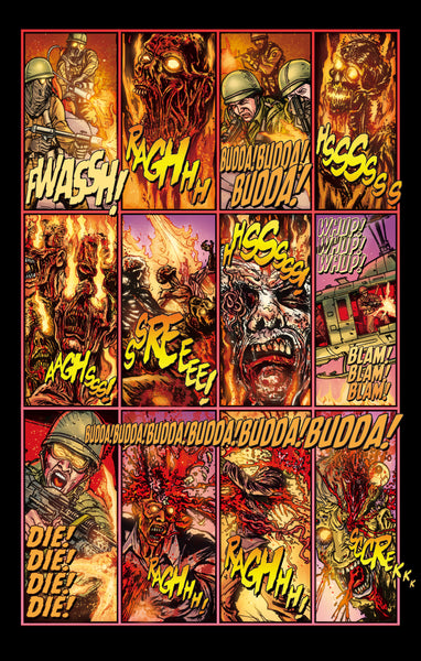 LUCIO FULCI'S ZOMBIE ISSUE #5: Zombie vs Shark Flash Back Poster Edition! - SIGNED