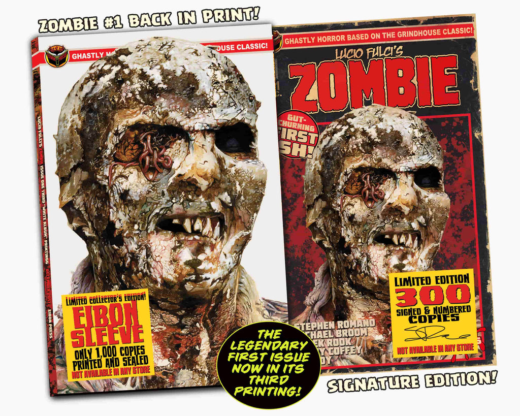 LUCIO FULCI'S ZOMBIE #1 THIRD EDITION REPRINT- SIGNED Edition. Only 300!