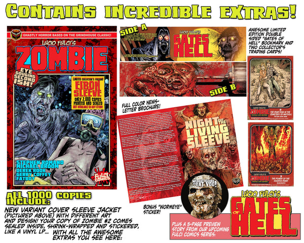 LUCIO FULCI'S ZOMBIE #2 With EIBON SLEEVE-Unsigned Edition Only 1000!
