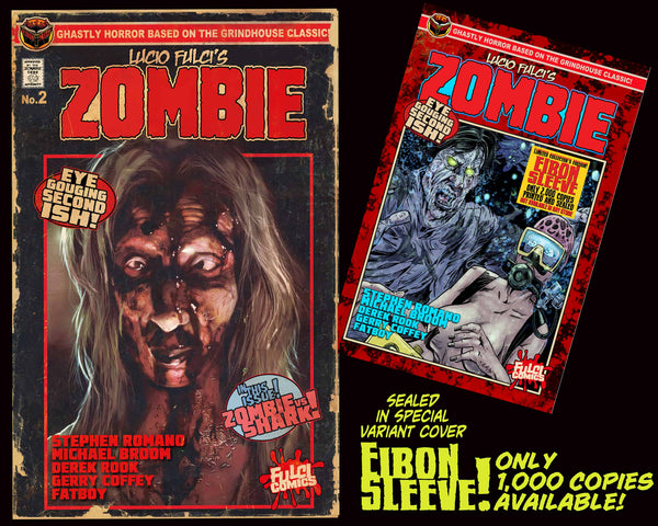 LUCIO FULCI'S ZOMBIE #2 With EIBON SLEEVE-Unsigned Edition Only 1000!