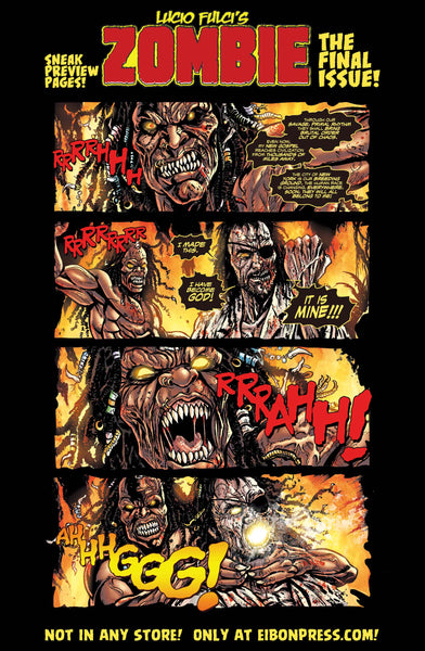 Zombie Issue #8 Psycho Edition! 4 Comic Set Including 150-Page Script Book! - Only 100 Copies! ALMOST GONE!