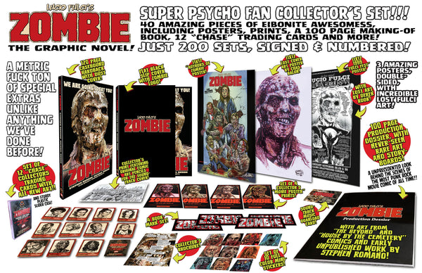 Zombie Graphic Novel Hardback Psycho Fan Set! Signed & Numbered - Sold Out!