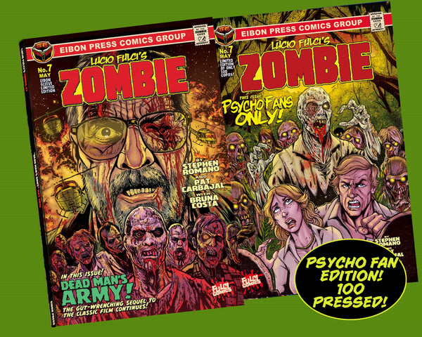 Zombie Issue #7 Psycho Edition! 4 Comic Set Including Script Book!